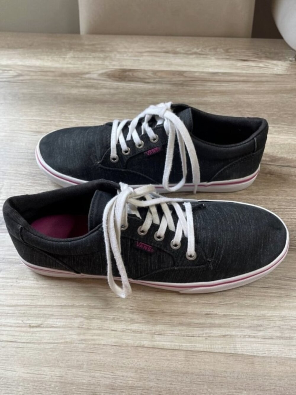 VANS Off the Wall Heather Gray Low Top Sneakers - Women's Size 6.5